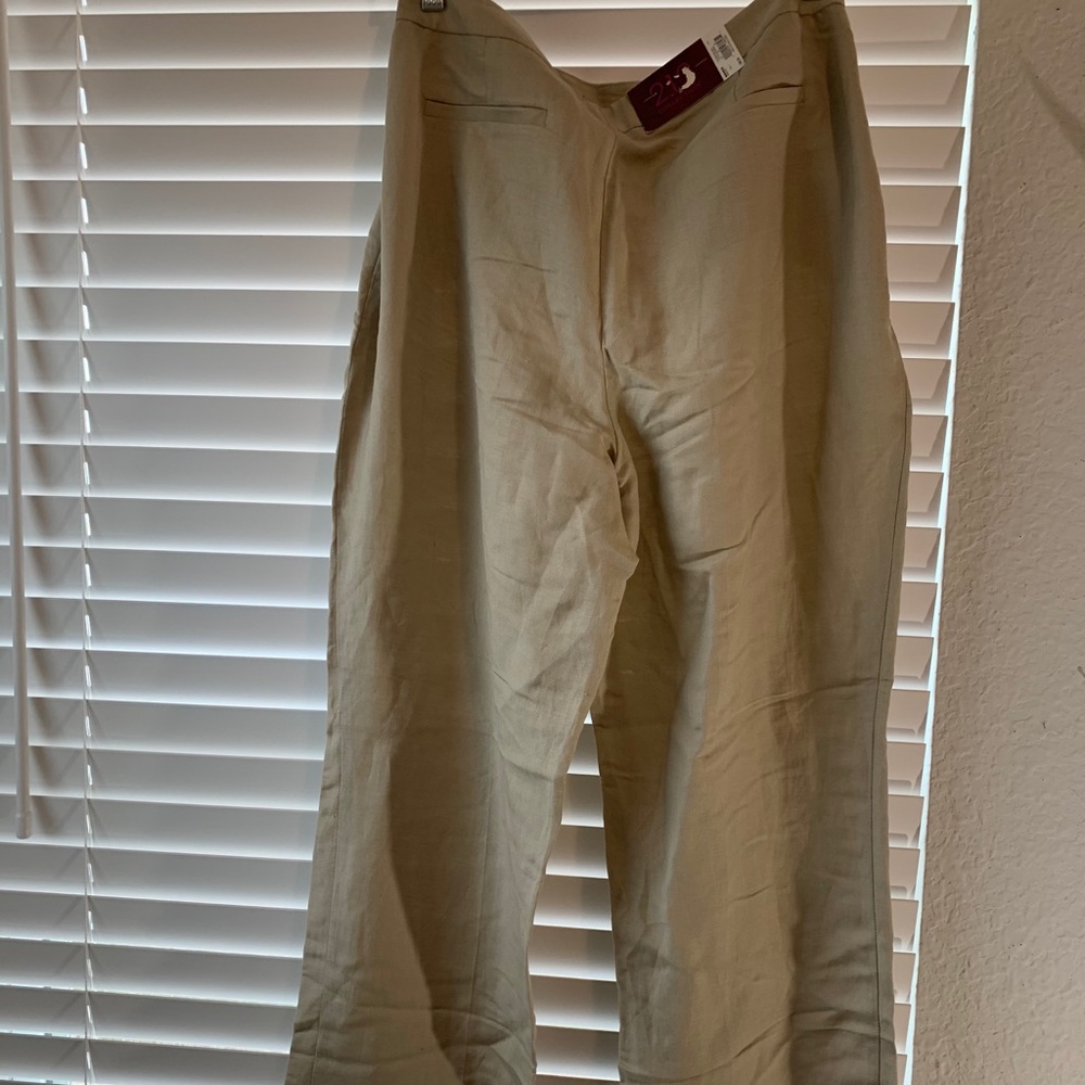 Linen Size 18 Wide Leg Pant